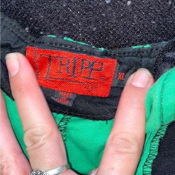 Green Leopard Print Tripp NYC Corset/Halter Top - Zips up the Front, Very Sexy - Picture 8 of 14